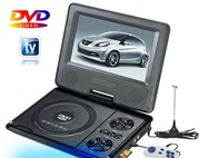Портативный DVD+TV плеер pioneer 7.5 дюймовым экраном usb mmc новый